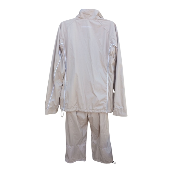 Mexx Sport Tan White Capri Track Suit Size 12 NWT - Picture 4 of 6